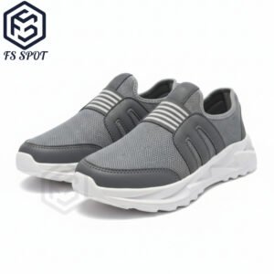 Stylish Men’s Casual Shoes in Black & Grey by FS SPOT – Premium Comfort & Trendy Design