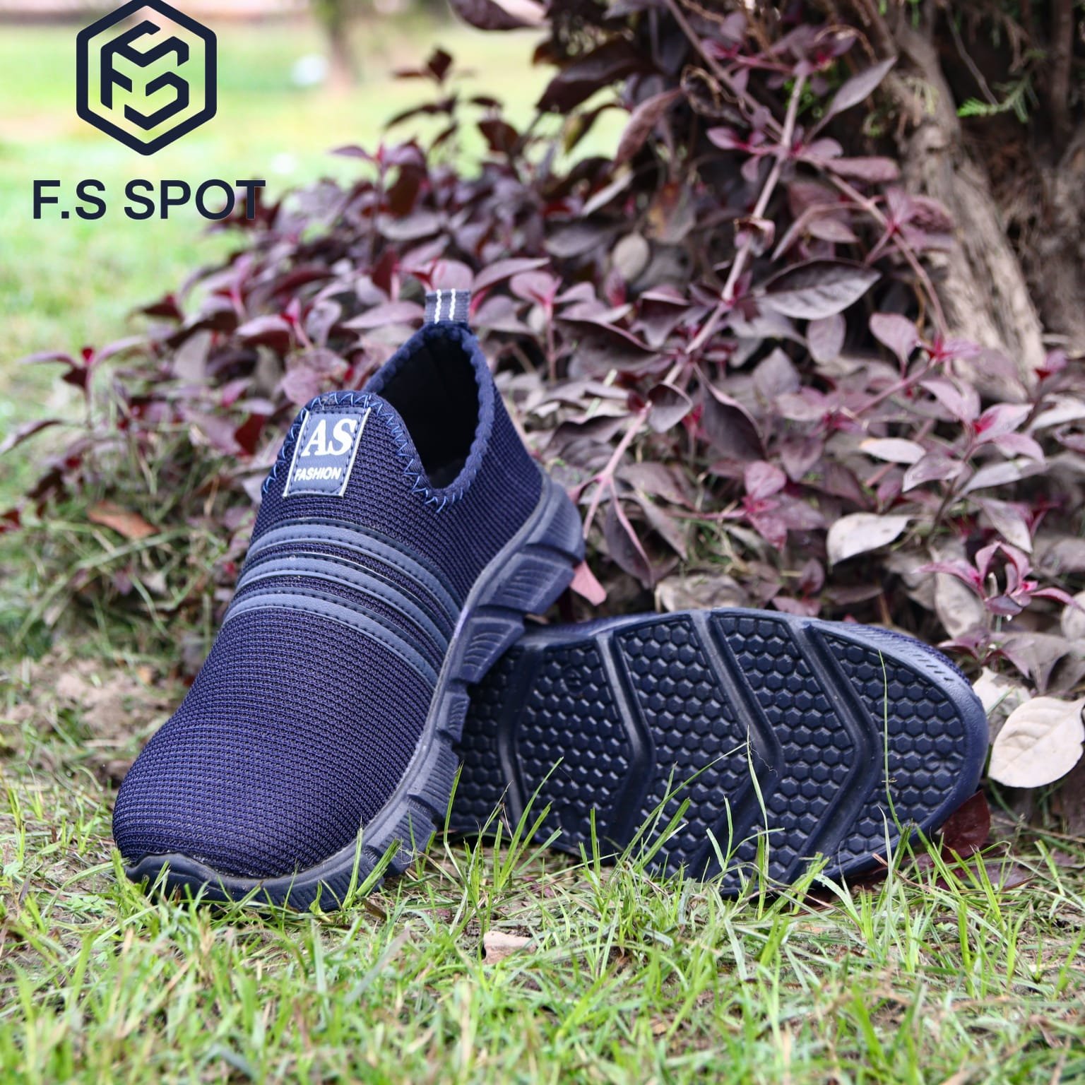 Stylish Men’s Casual Shoes in Black & Grey by FS SPOT – Premium Comfort & Trendy Design