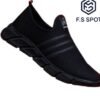 Stylish Men’s Casual Shoes in Black & Grey by FS SPOT – Premium Comfort & Trendy Design