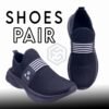 Stylish Men’s Casual Shoes in Black & Grey by FS SPOT – Premium Comfort & Trendy Design