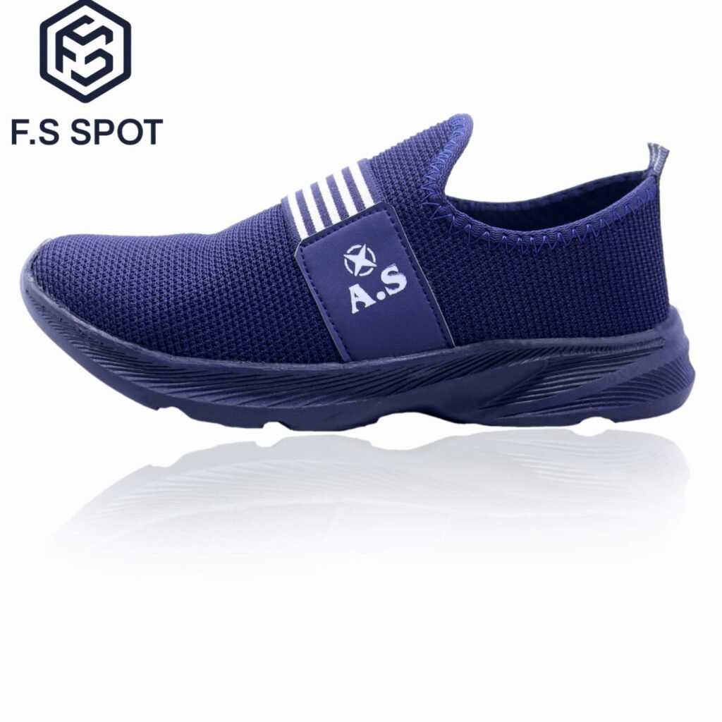 Stylish Men’s Casual Shoes in Black & Grey by FS SPOT – Premium Comfort & Trendy Design