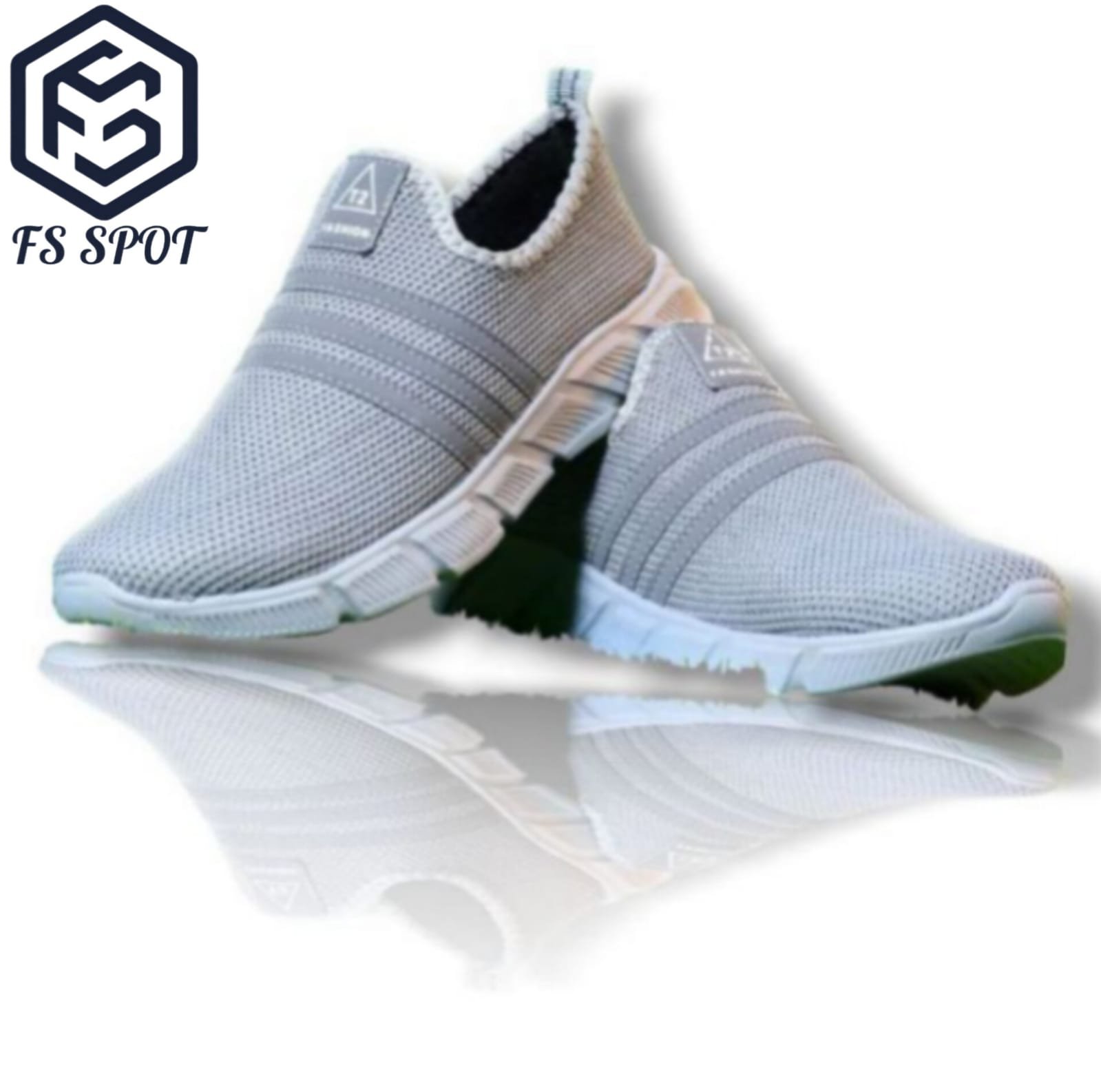 Stylish Men’s Casual Shoes in Black & Grey by FS SPOT – Premium Comfort & Trendy Design